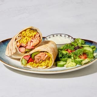 Salmon Kabob Wrap