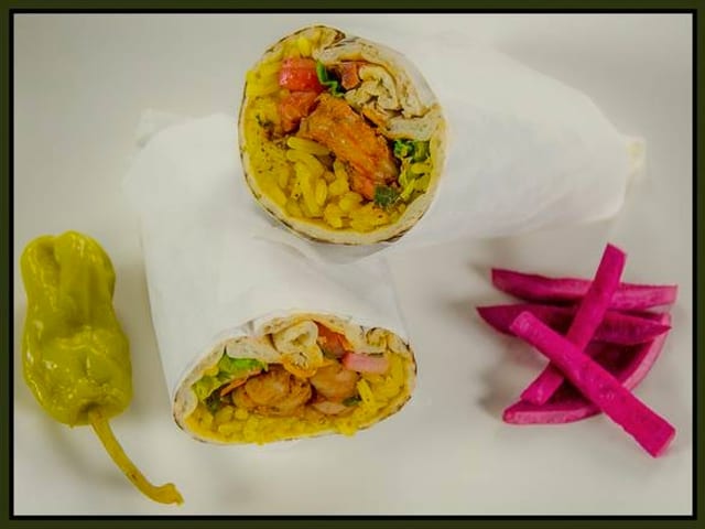 Spicy Shrimp Wrap.