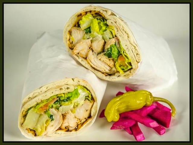 #15 Chicken Kebab Wrap.