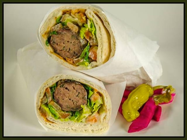 #16 Kafta Kebab Wrap.